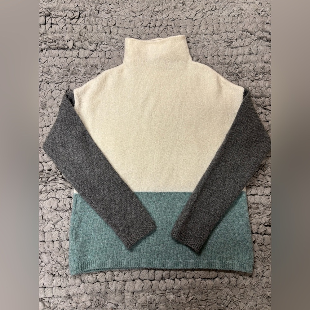 C&C California Colorblock Mock Neck Sweater